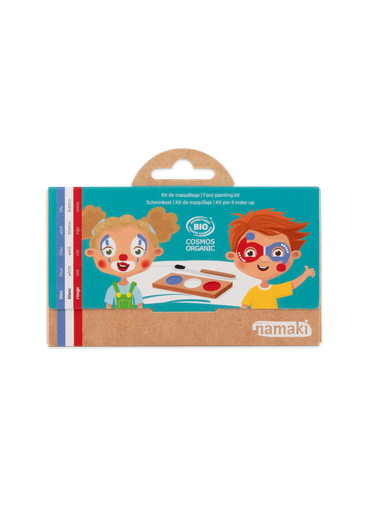 [110079] Schminkpalette für Kinder | Clown & Harlekin - 3 Farben**