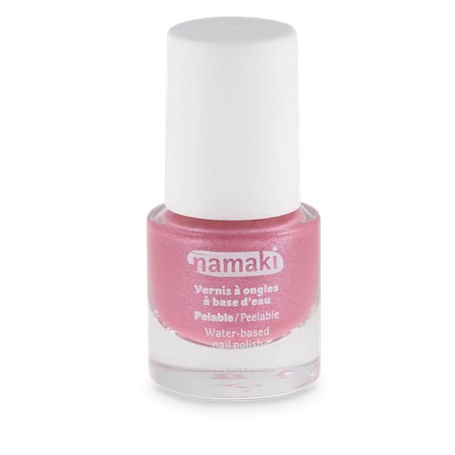 [110222] Vernis à ongles base eau pelable 22 - Rose pailleté